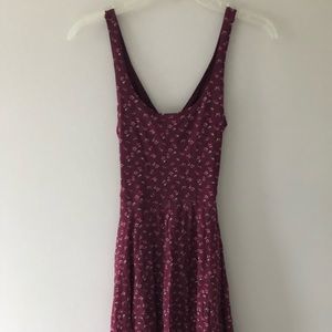 Abercrombie & Fitch red flower pattern mini dress